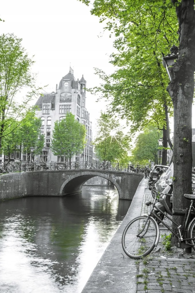 Poszter 40x60cm Csatorna Amszterdam városon keresztül 9, Assaf Frank