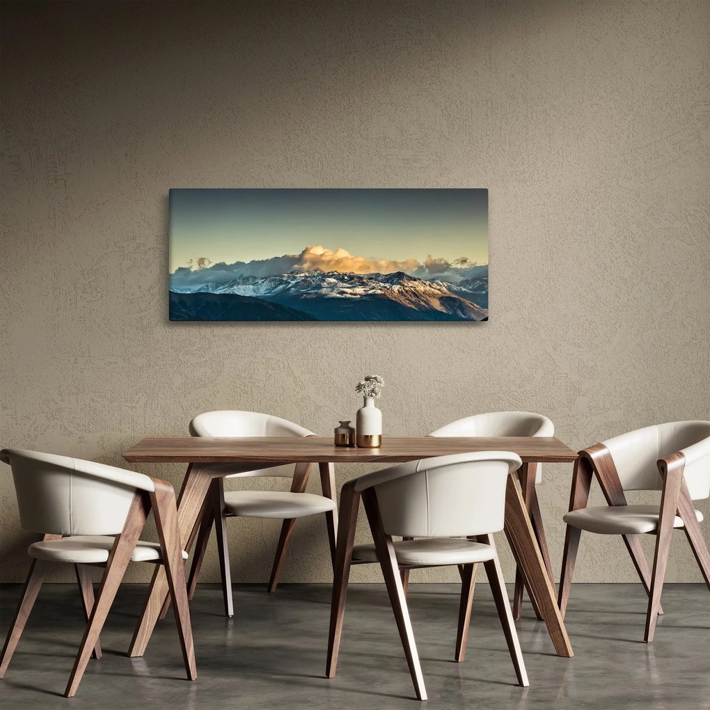 Kép - magas hegyek csúcsai (120x50 cm)