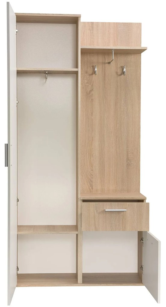 Előszoba Luxor (szonoma tölgy + fehér). 1055380