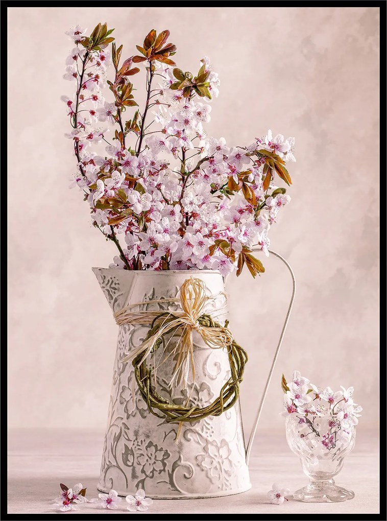 Gyönyörű poszter 60x90 virág kancsó csokor fotó