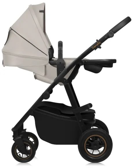 Lionelo - 3 az 1-ben kombinált babakocsi AMBER PLUS, bézs homok