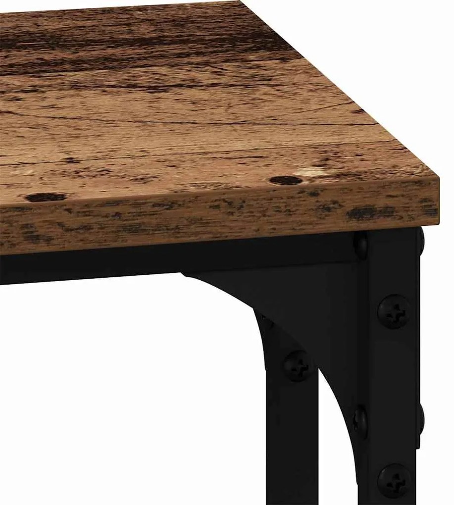 Fészkelt Kávézó Asztal 3 pcs Régi fa 50.5 x 35 x 53 cm Faanyag