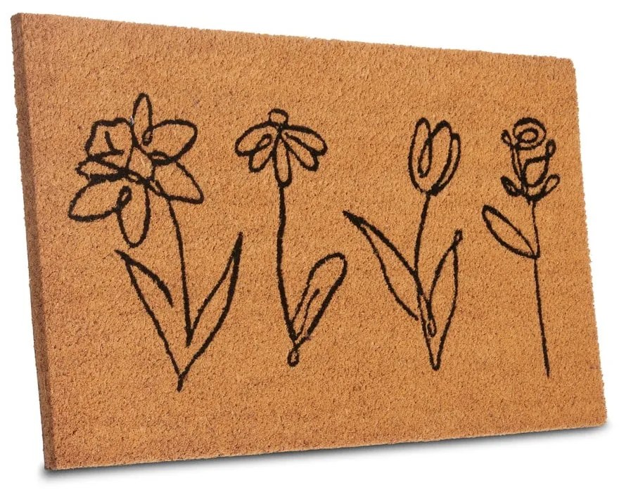 Kókuszrost lábtörlő 40x70 cm Wildflowers – Hanse Home
