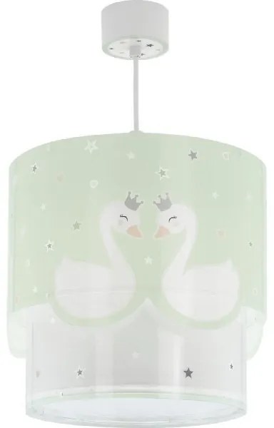 Dalber 61712H - Gyermekcsillár SWEET LOVE 1xE27/60W/230V zöld