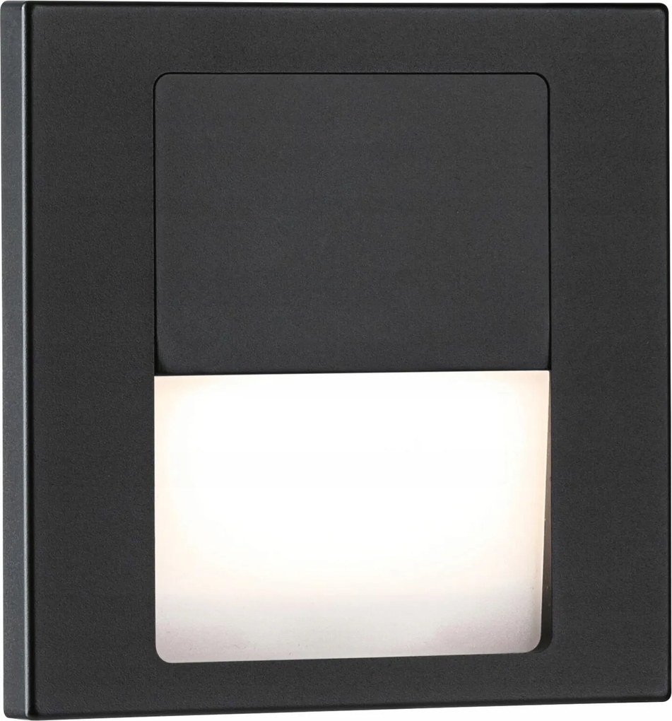 Paulmann Tsaro Led süllyesztett fali lámpa 80x36mm 1W 2700K matt fekete