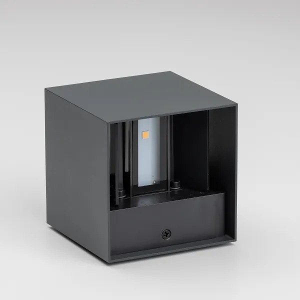 Brilagi - LED Kültéri fali lámpa CUBE LED/6W/230V antracit IP54