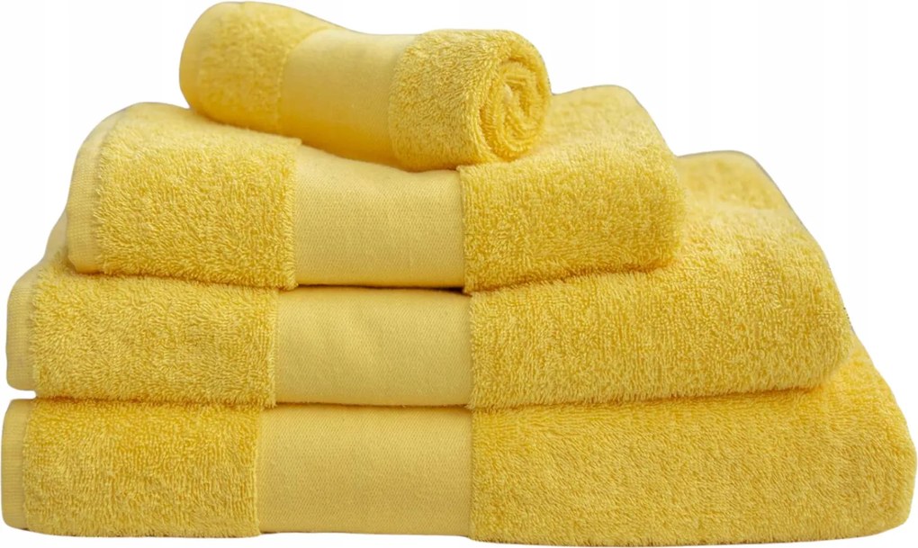 Frottír törölköző Pamut 450g 50 Szín 30X50 Sárga Sunflower