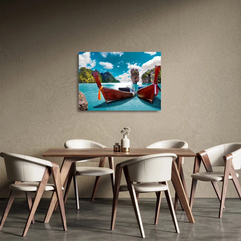 Kép - Édenkert a földön (üvegen) (70x50 cm)