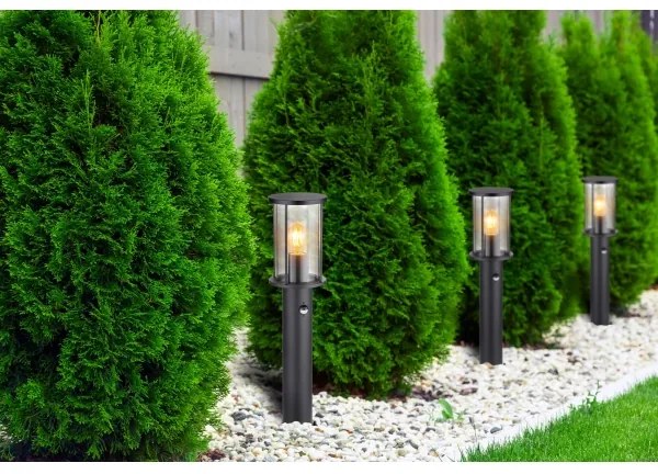 Globo 31362S - Kültéri érzékelős lámpa GRACEY 1xE27/60W/230V 60 cm IP54