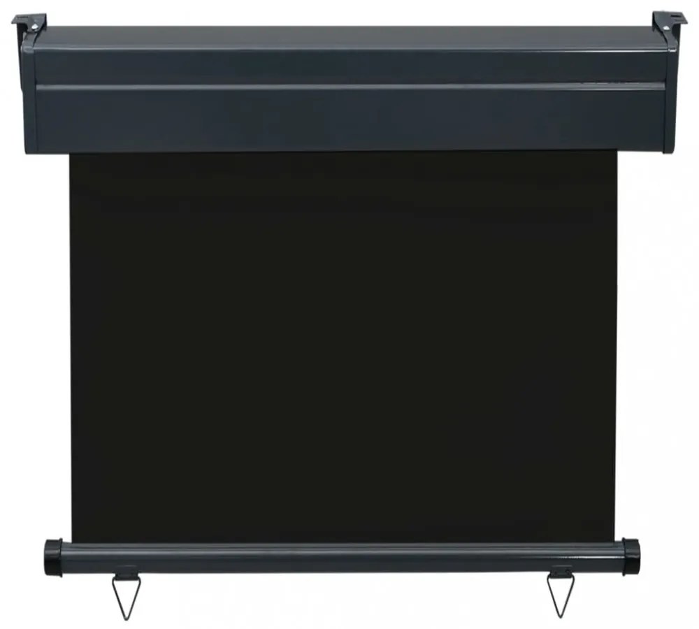 fekete erkély oldalnapellenző 85 x 250 cm
