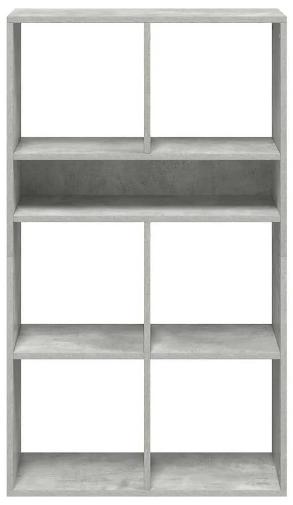 könyvszekrény betonszürke 66x31x112 cm szerelt fa