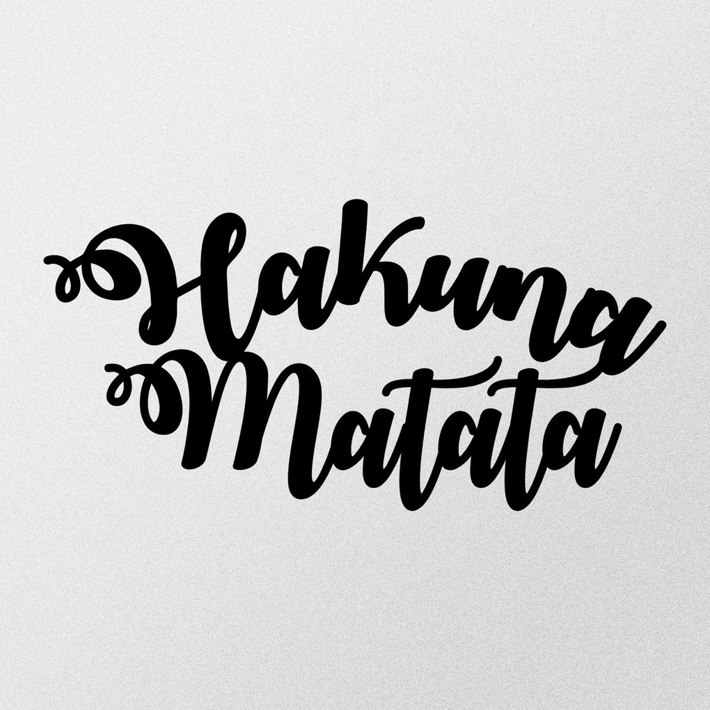 Fém fali dekoráció, Hakuna Matata