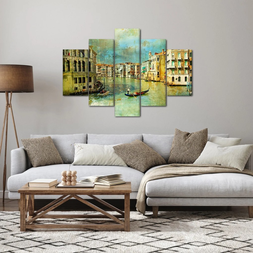 Kép - velencei csatorna és gondolák (150x105 cm)