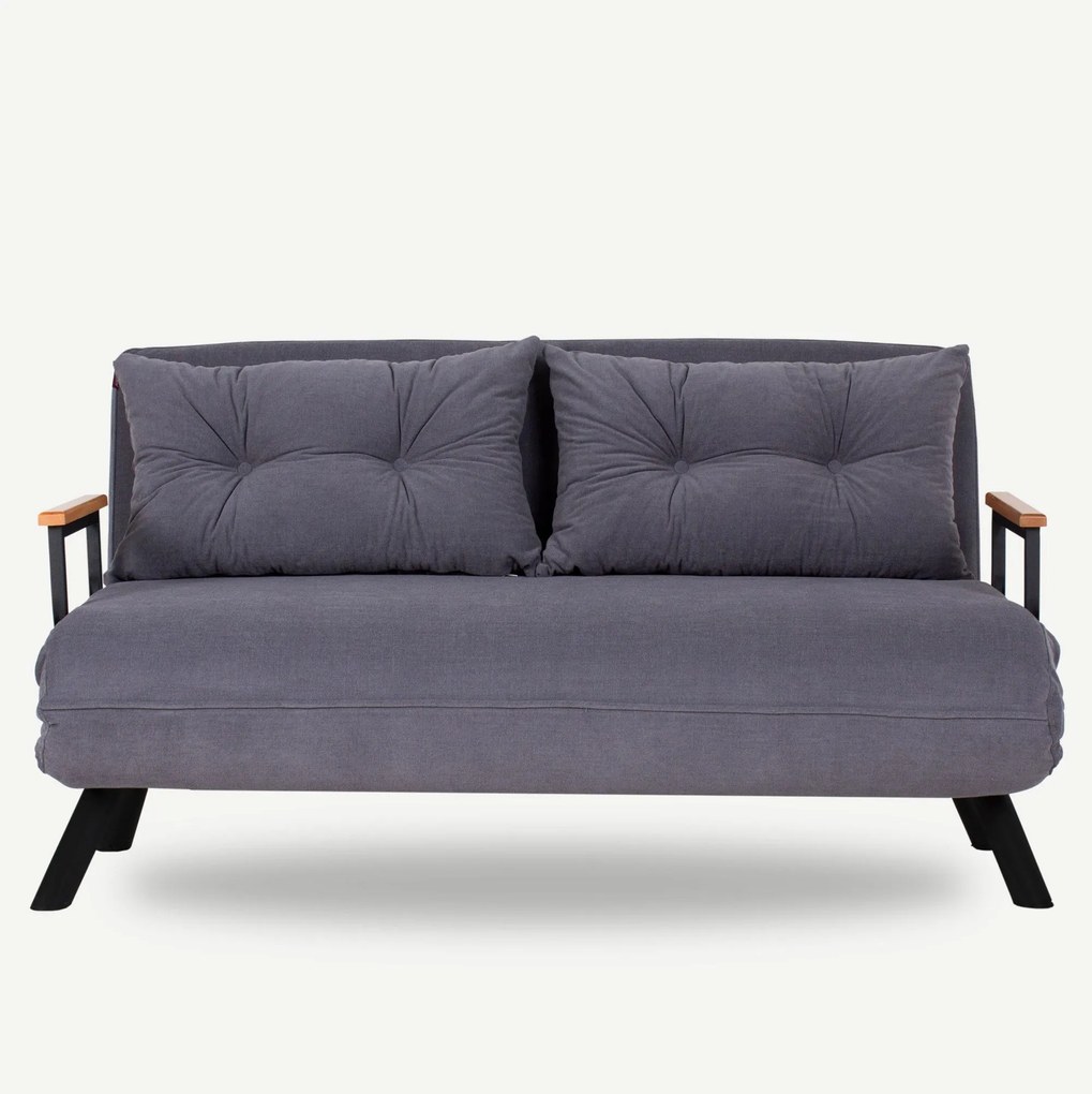 2 személyes kanapéágy Homoko 2-Seater - Szürke