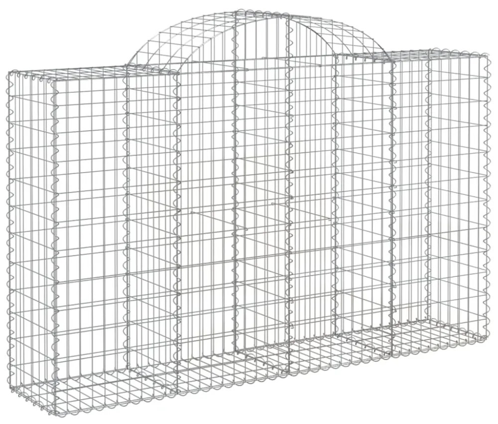 13 db íves horganyzott vas gabion kosár 200x50x120/140 cm