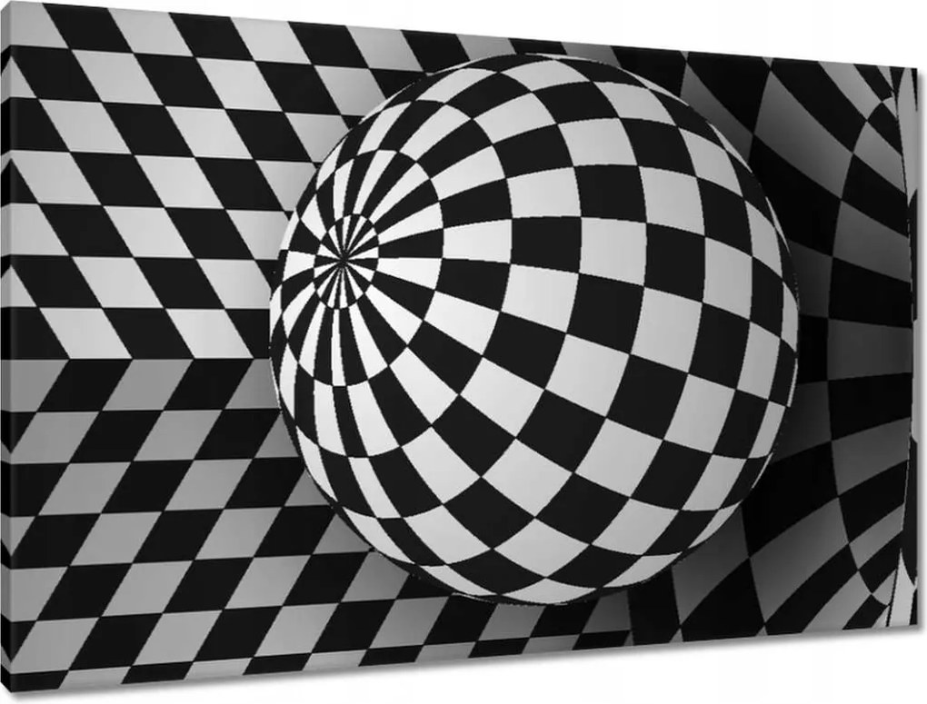 Vászonkép 90x60 Absztrakt fekete-fehér