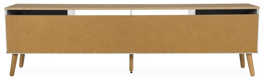 Dot fehér TV-állvány tölgyfa dekorral, szélesség 192 cm - Tenzo