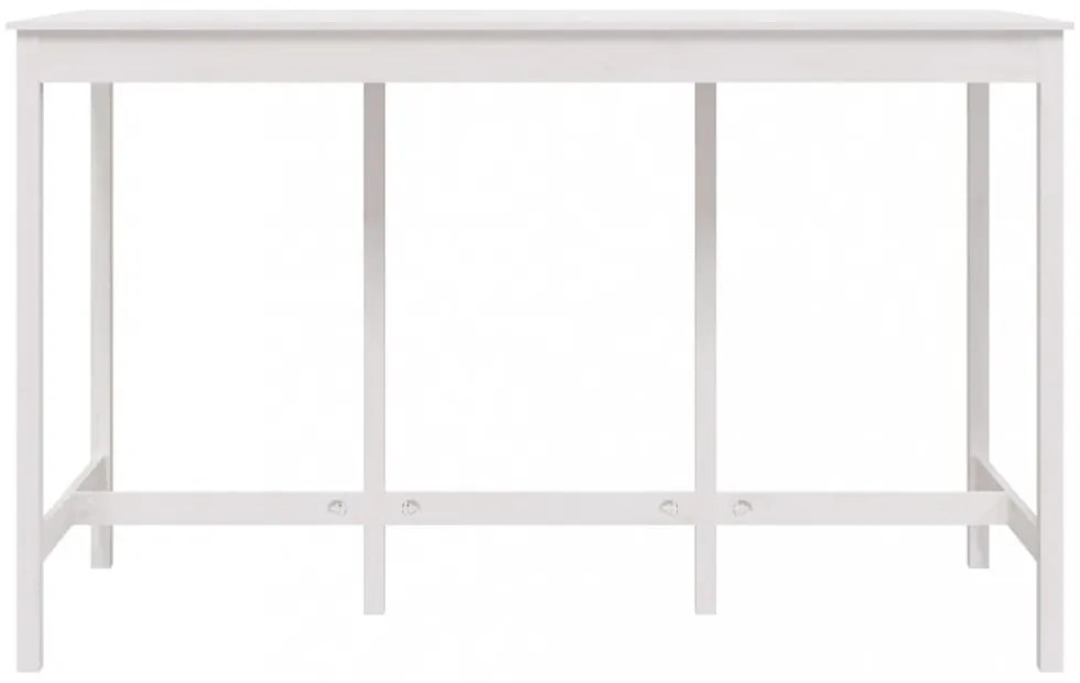 fehér tömör fenyőfa bárasztal 180 x 80 x 110 cm