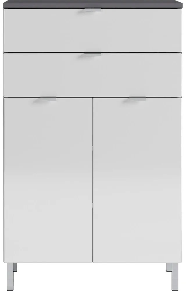 Mauresa fehér-szürke szekrény, magasság 97 cm - Germania