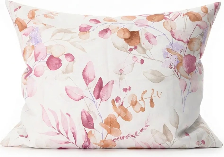 Szett 2 db díszpárnahuzat mikroszálból FLORANY 50x70 cm, fehér