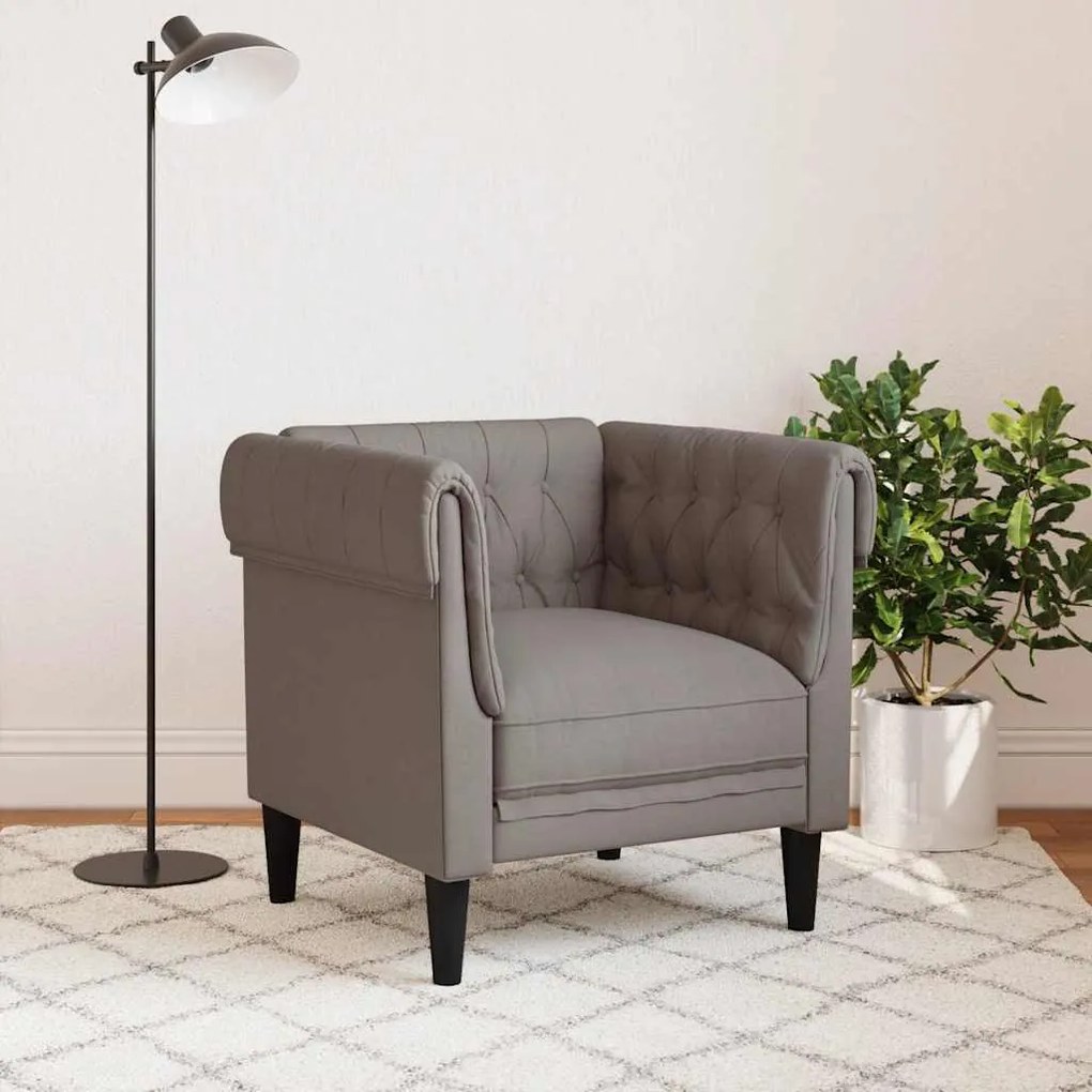 tópszínű szövet Chesterfield kanapé