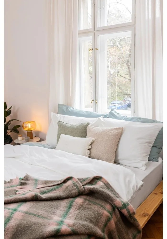 Fehér kétszemélyes hosszabbított mikroszatén ágyneműhuzat 200x220 cm Basic – Bonami Essentials