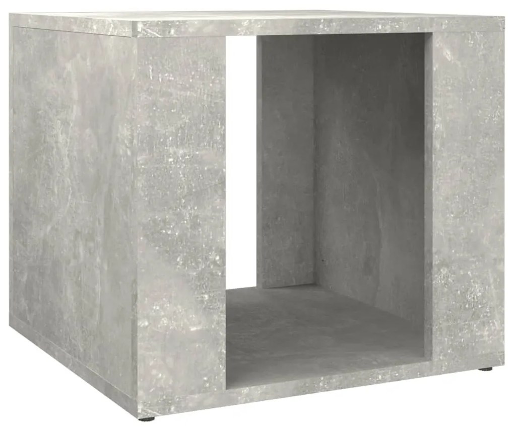 Betonszürke szerelt fa éjjeliszekrény 41 x 40 x 36 cm