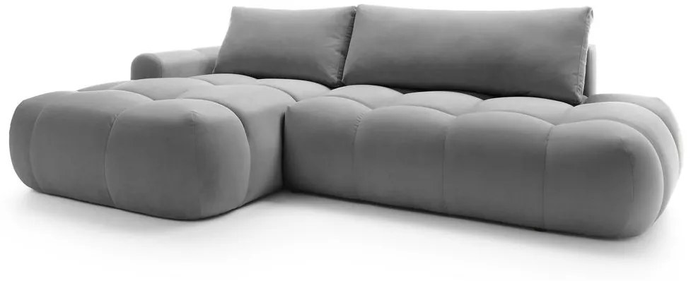 Sarokkanapé Ombre (B) (szürke + fekete) . 1100451