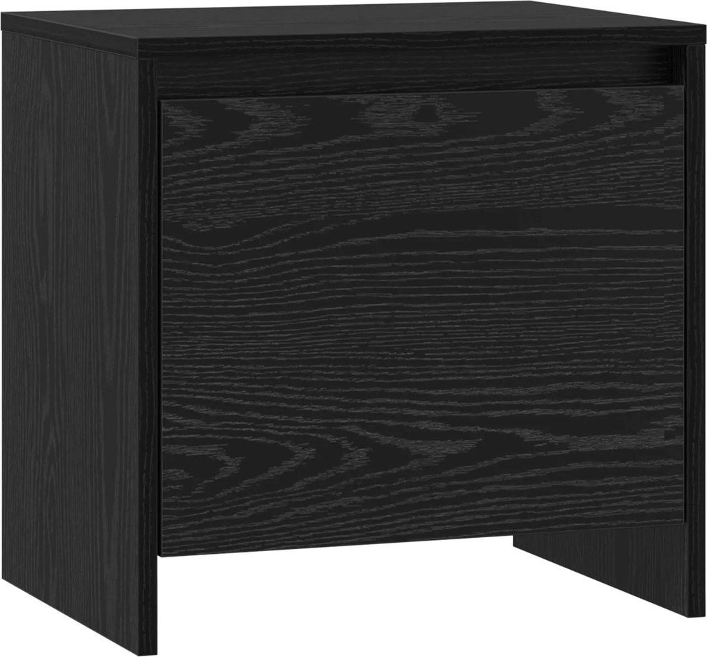vidaXL Éjjeliszekrény Fekete tölgy 45 x 34 x 44,5 cm Faanyag