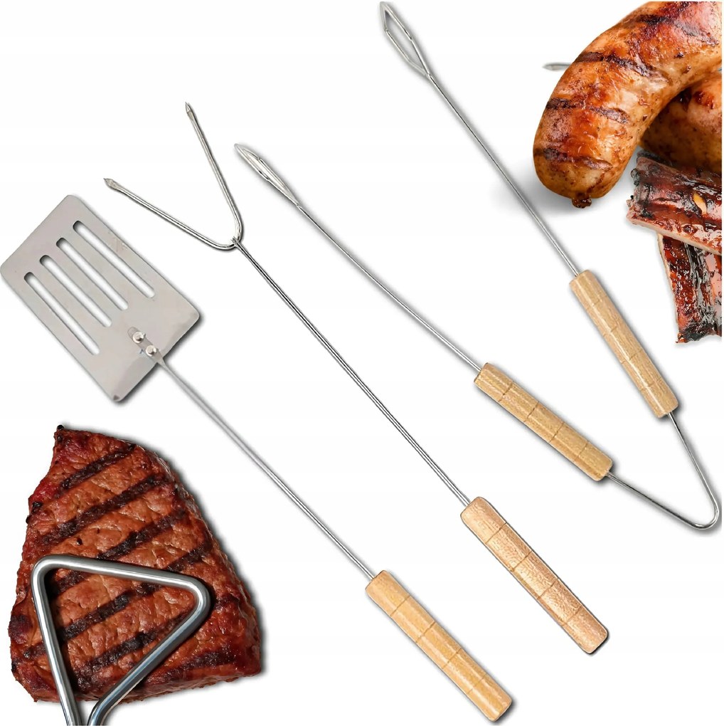 Grill Evőeszköz Készlet 3 Részes Grill Edények