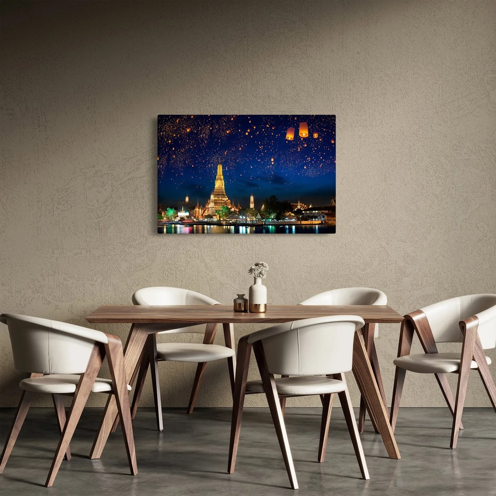 Kép - A boldogság lámpásai, Bangkok (90x60 cm)