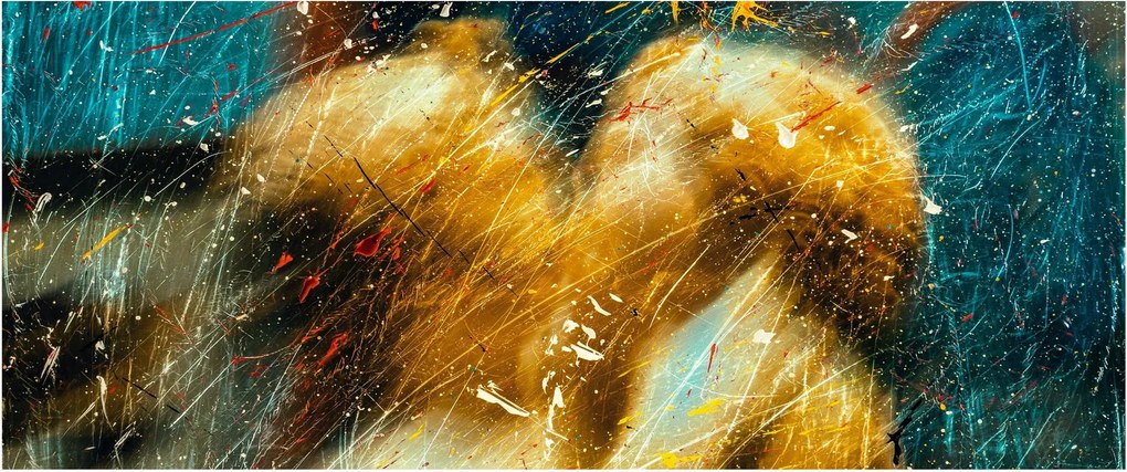 Kép - Csókolózó angyalok (120x50 cm)
