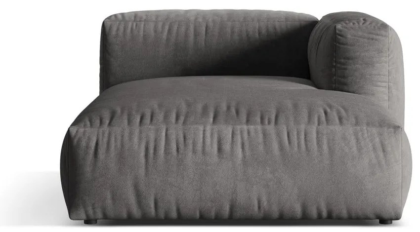 Szürke bársony kanapé modul (jobb oldali) Martina – Micadoni