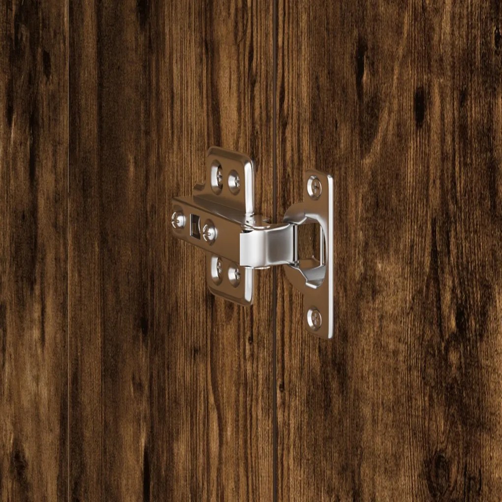 Magas Tároló Füstölt tölgy 31,5 x 32 x 124 cm Faanyag