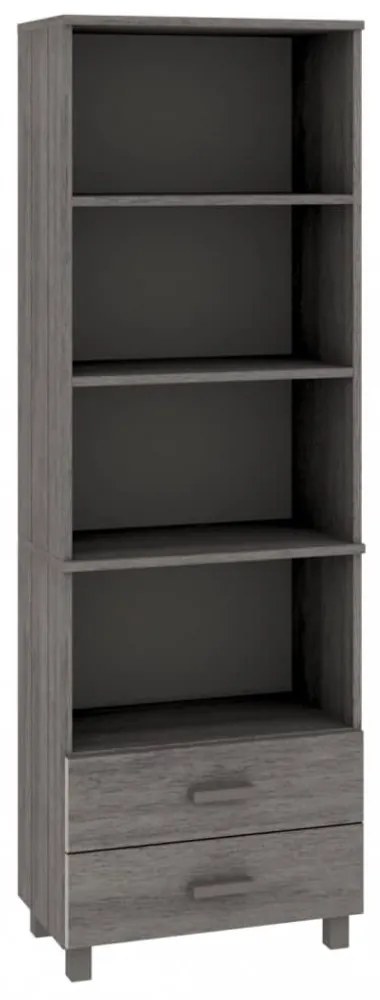 HAMAR világosszürke tömör fenyőfa tálalószekrény 60x35x180 cm