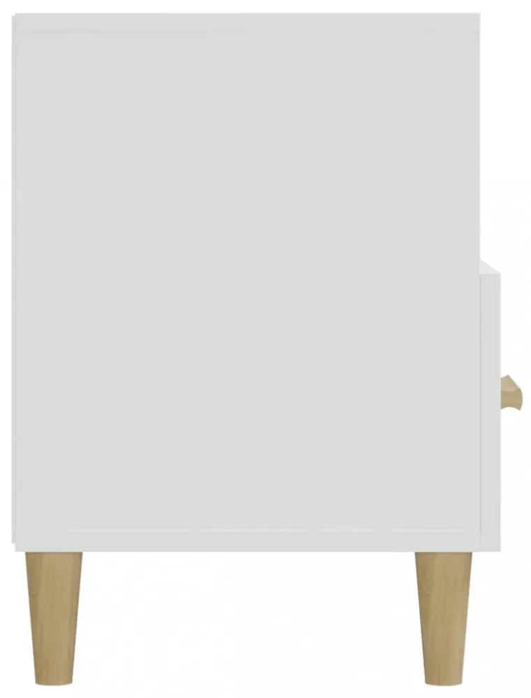 fehér magasfényű szerelt fa TV-szekrény 102x36x50 cm