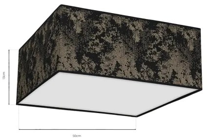 Mennyezeti lámpa SATINO 3xE27/60W/230V fekete/arany