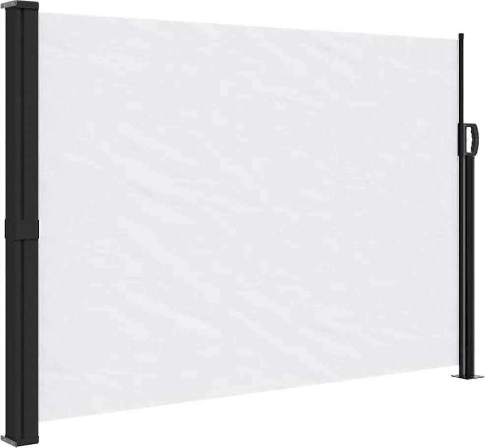 vidaXL fehér behúzható oldalsó napellenző 140 x 500 cm