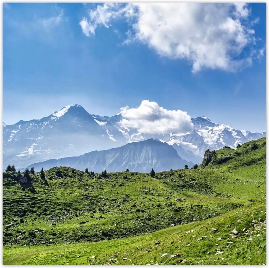 Poszterek 70x70 Gyönyörű hegyi táj