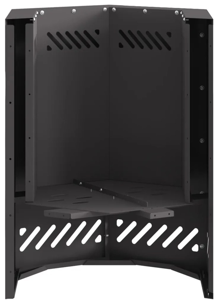 Fire Pit Black 38 x 38 x 51 cm Cold-rolled steel