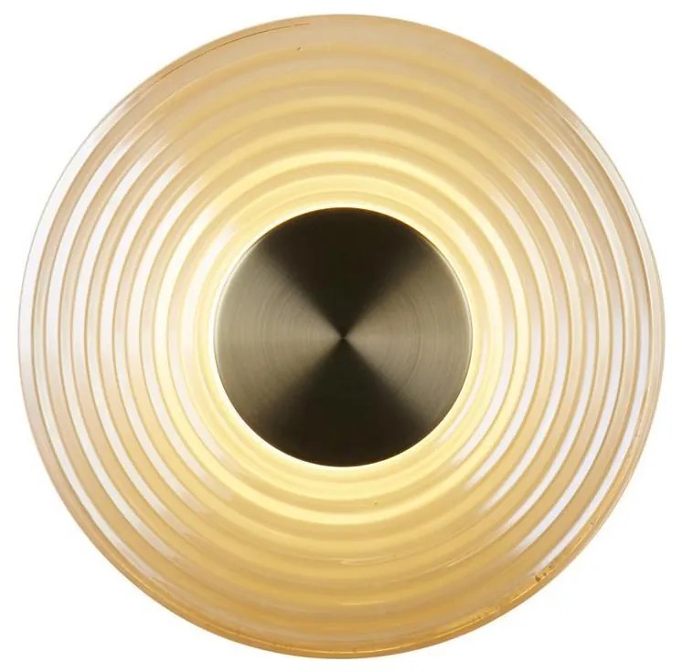 Searchlight 32210AM - CLEO dimmelhető LED fali lámpatest, 9,4W/230V, sárgaréz