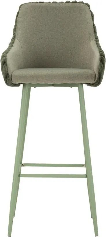 Zöld kárpitozott karfás bárszék szett 2 db-os (ülésmagasság 78 cm) Alaska – Mauro Ferretti