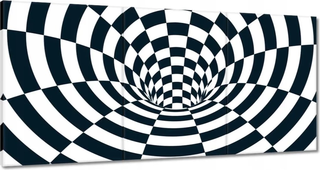 Festmények 120x60 Absztrakt fekete-fehér