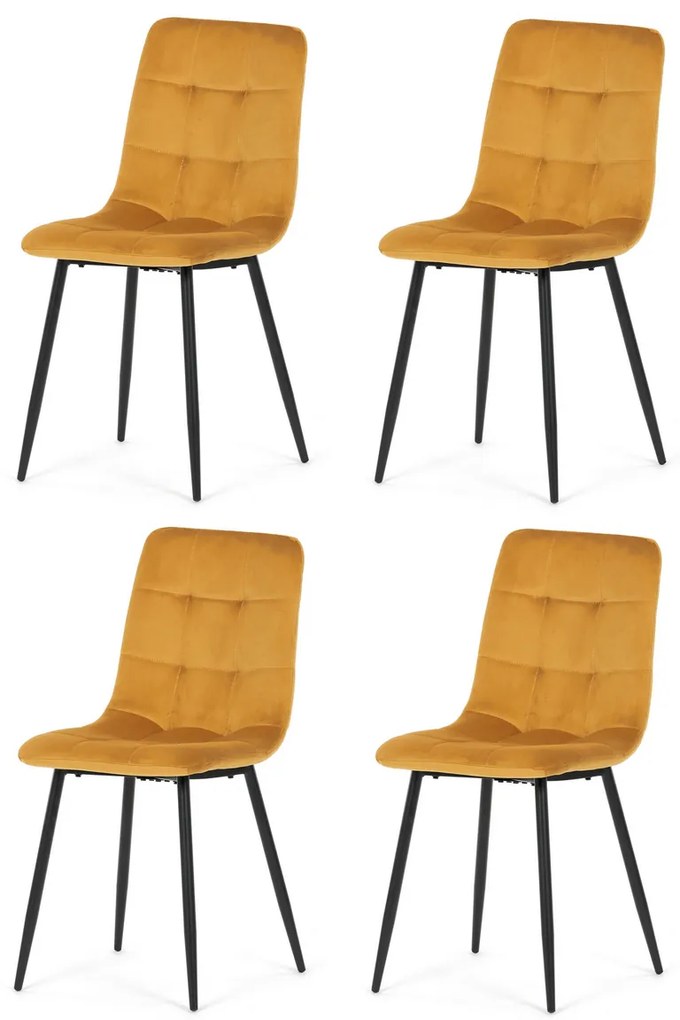 Étkezőszék garnitúra CT-281 YEL4, 4 db