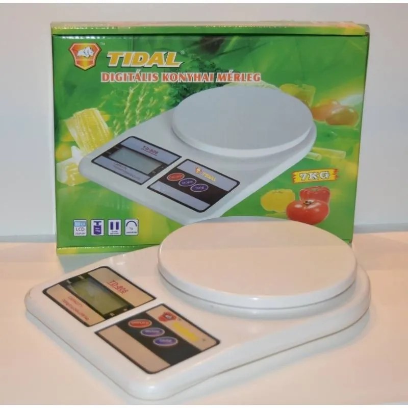Digitális Konyhai Mérleg 7 Kg-ig Tidal Td-808