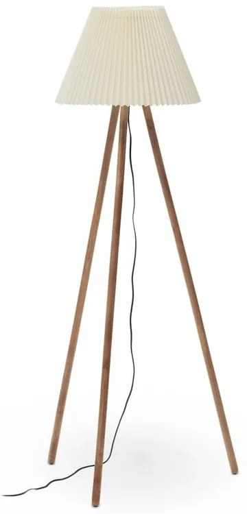 Natúr színű állólámpa textil búrával (magasság 149 cm) Benicarlo – Kave Home