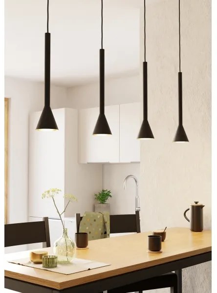 Eglo 97605 - LED Csillár zsinóron CORTADERAS 4xGU10/5W/230V