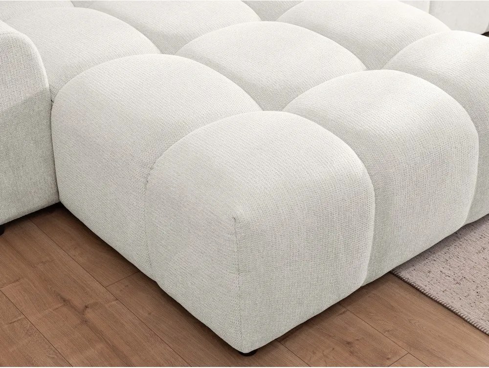 Fehér sarokkanapé (bal oldali-heverő résszel) Albane – Ropez