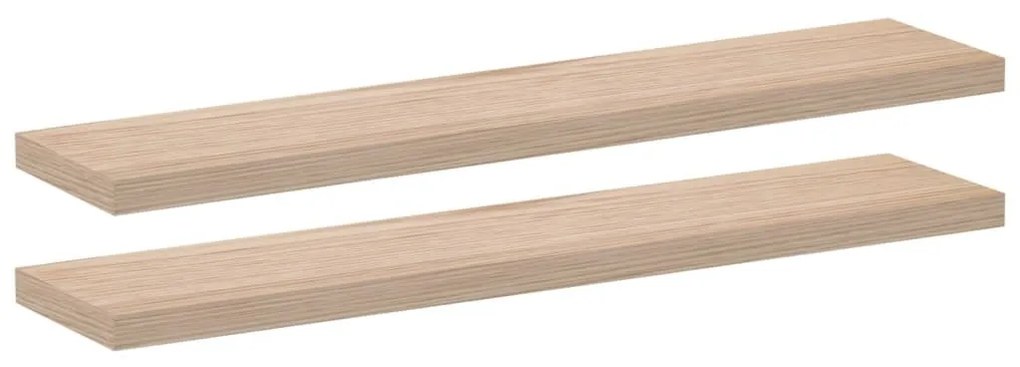 2 db szerelt fa függőpolc 110 x 23,5 x 4 cm