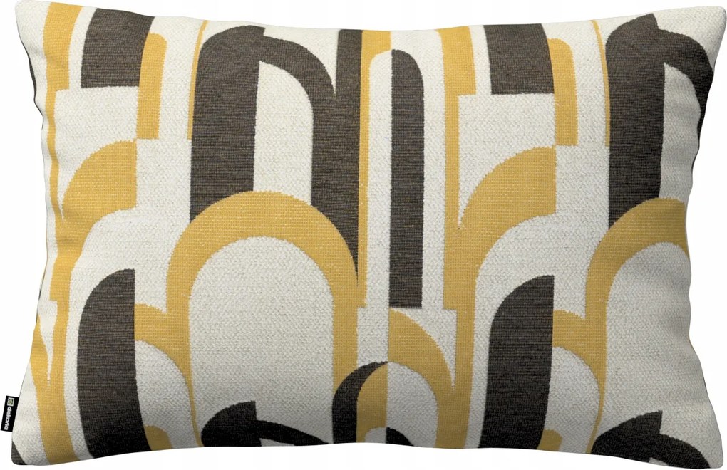 Párnahuzat 60x40 fekete-sárga